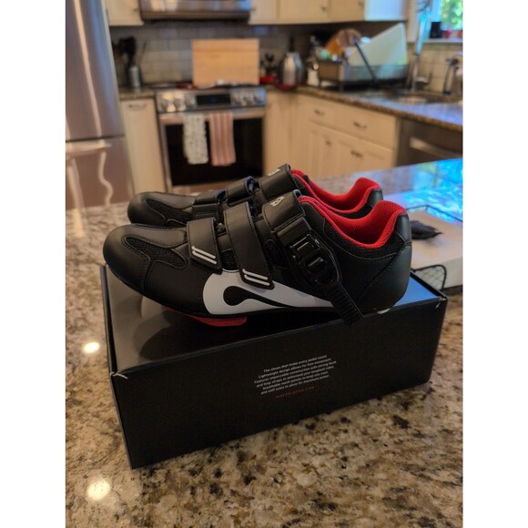 Perfect Peloton cycling shoes with look delta cleats + box EU 40 US women's 9 - Picture 3 of 7